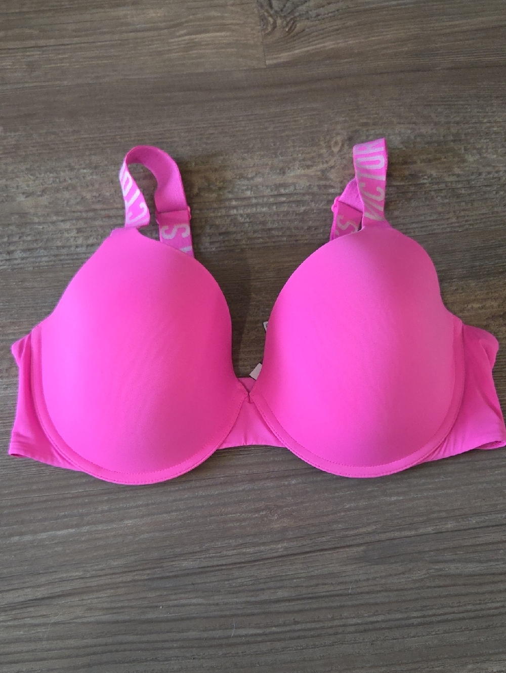 Hot Pink VS Padded T-Shirt Bra